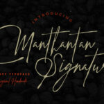 Manthantan Signature Font Poster 1