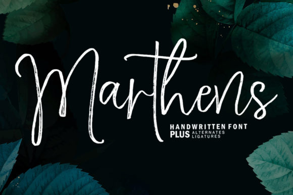 Marthens Font Poster 1