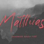 Matthias Font Poster 1