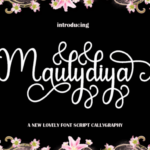 Maulydiya Font Poster 1