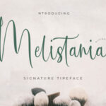 Melistania Font Poster 1