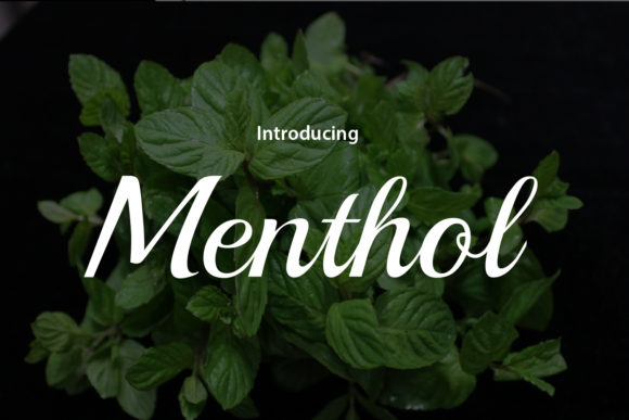 Menthol Font Poster 1