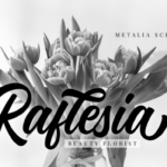 Metalia Font Poster 2