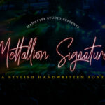 Mettallion Font Poster 1