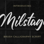 Milstage Font Poster 1