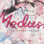 Moduss Font Poster 2