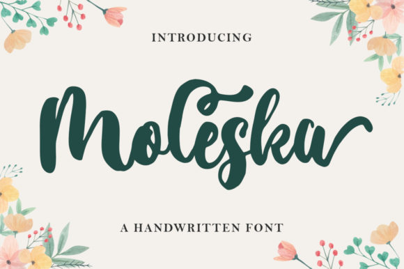 Moleska Font Poster 1