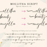 Mollitha Font Poster 8