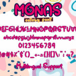 Monas Font Poster 8