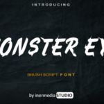 Monster Eye Font Poster 1