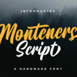 Monteners Font Poster 1