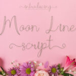 Moon Line Font Poster 1