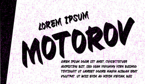 Motorov Font Poster 1