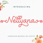 Nellyana Script Font Poster 1