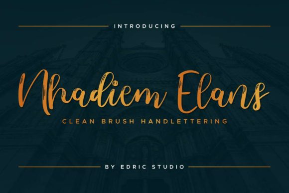 Nhadiem Elans Font Poster 1