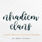 Nhadiem Elans Font Poster 2