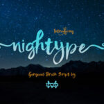 Nightype Font Poster 1