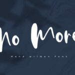 No More Font Poster 1