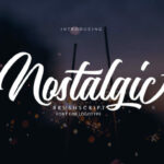 Nostalgic Script Font Poster 1