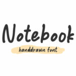 Notebook Font Poster 1