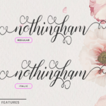 Nothingham Script Font Poster 7