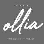 Ollia Font Poster 1