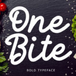 One Bite Font Poster 1