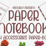 Paper Notebook Font Poster 1