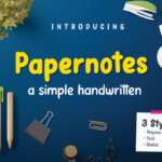 Papernotes Font Poster 1
