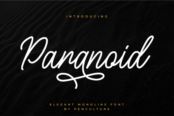 Paranoid Font Poster 1