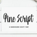 Pine Script Font Poster 1