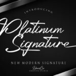 Platinum Font Poster 1