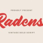 Radens Font Poster 1