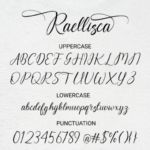 Raellisca Font Poster 8