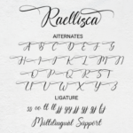 Raellisca Font Poster 9