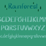 Rainforest Font Poster 2