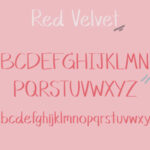 Red Velvet Font Poster 3