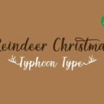 Reindeer Christmas Font Poster 1