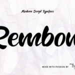 Rembow Font Poster 1