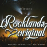 Rocklands Original Font Poster 1