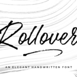 Rollover Font Poster 1