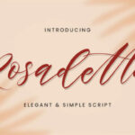 Rosadetta Font Poster 2