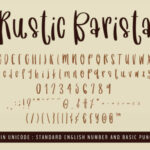 Rustic Barista Font Poster 6