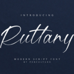 Ruttany Font Poster 1