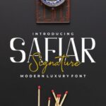 Safiar Font Poster 11