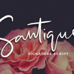 Santique Font Poster 1