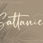 Sattanic Font Poster 1