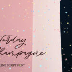 Saturday Champagne Font Poster 1