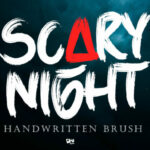 Scary Night Font Poster 1