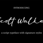 Scott Walker Font Poster 1